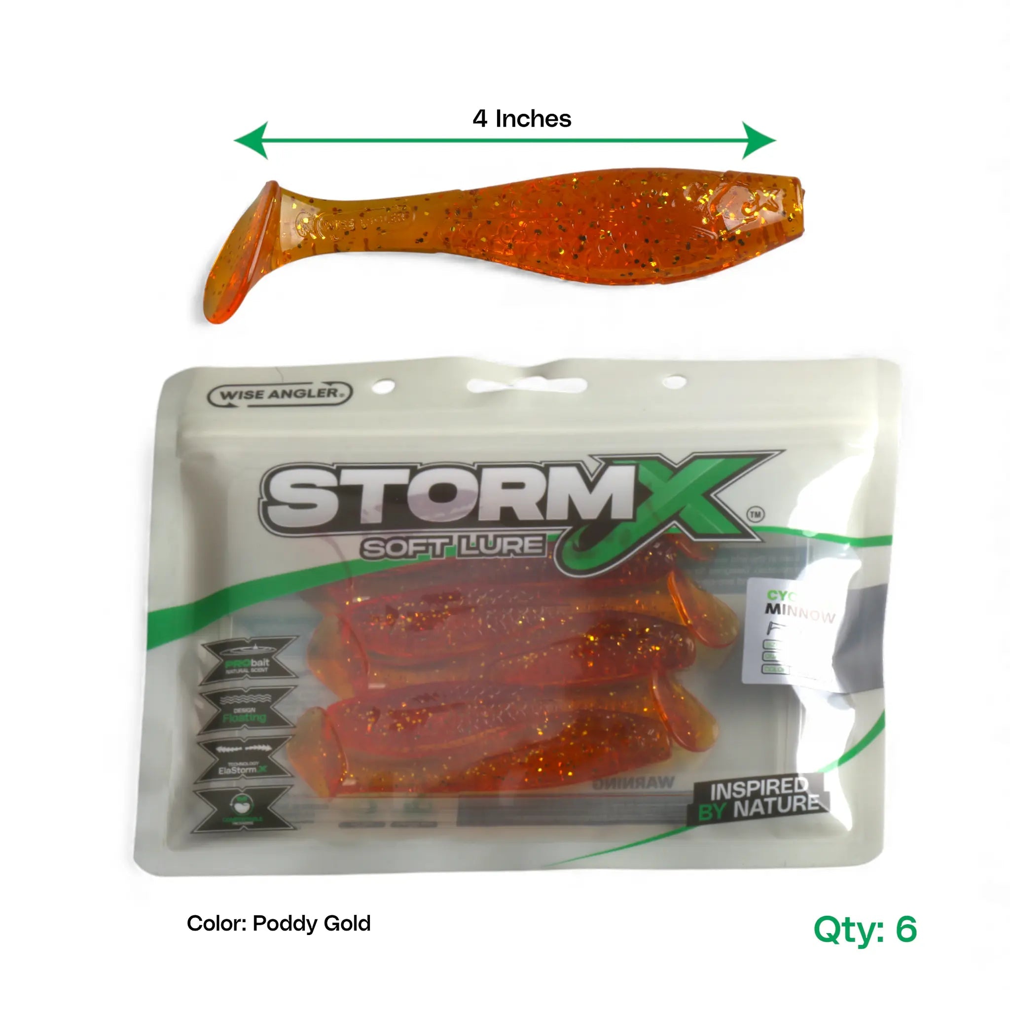 StormX™ Cyclone Minnow  4" Soft Lure