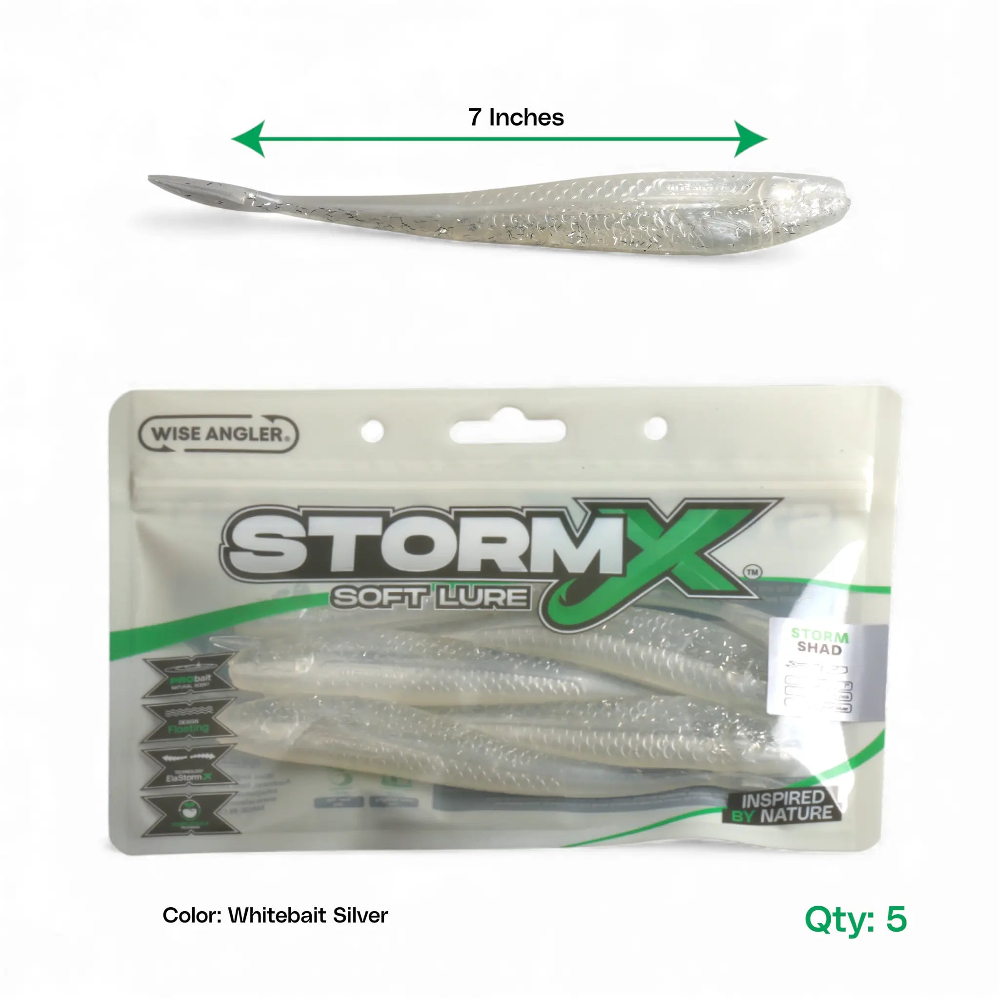 StormX™ Storm Shad 7" Soft Lure