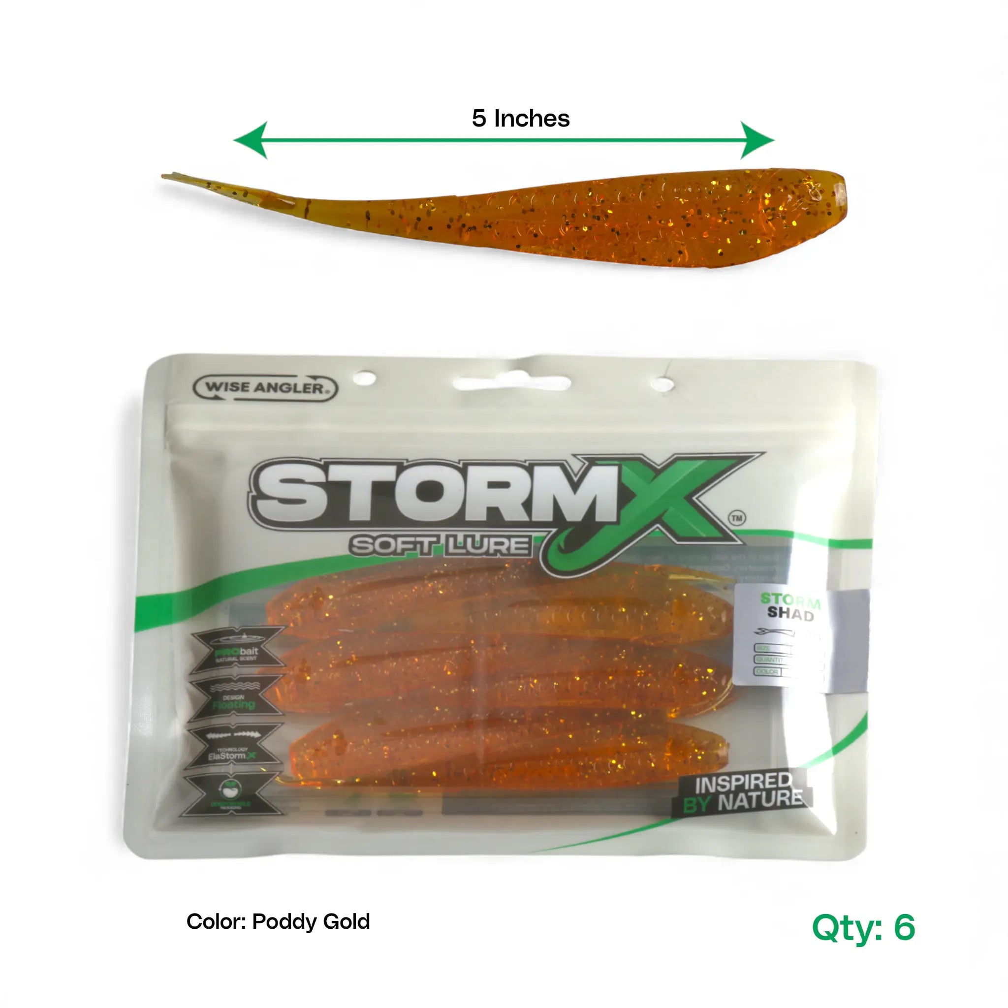 StormX™ Storm Shad 5" Soft Lure