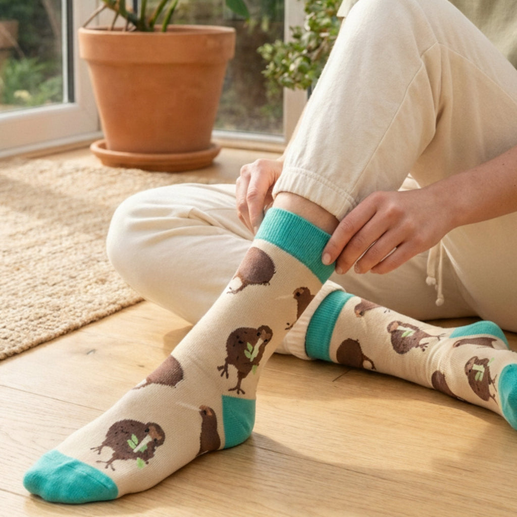 Save the Kiwi Bamboo Socks - BraveBearFit