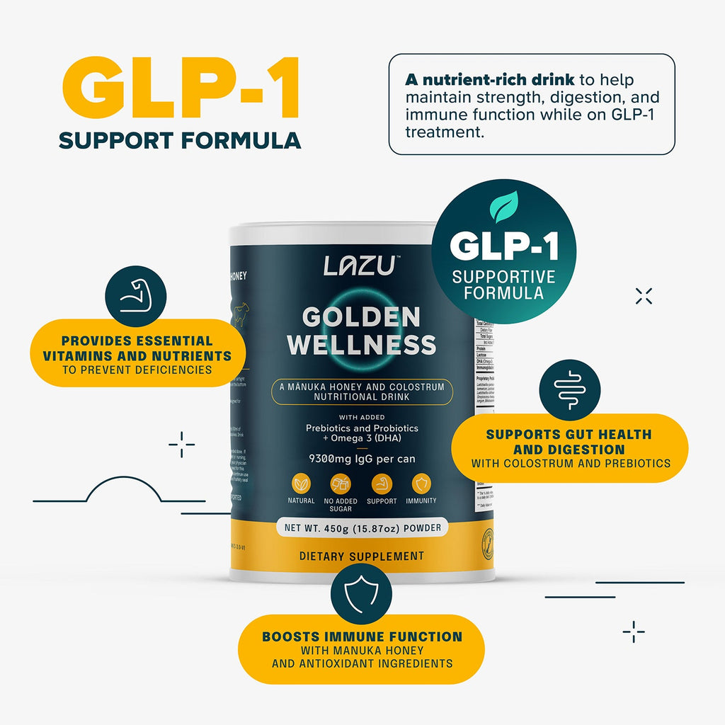 GOLDEN WELLNESS - Manuka Honey & Colostrum Nutritional Drink | NZ-Made