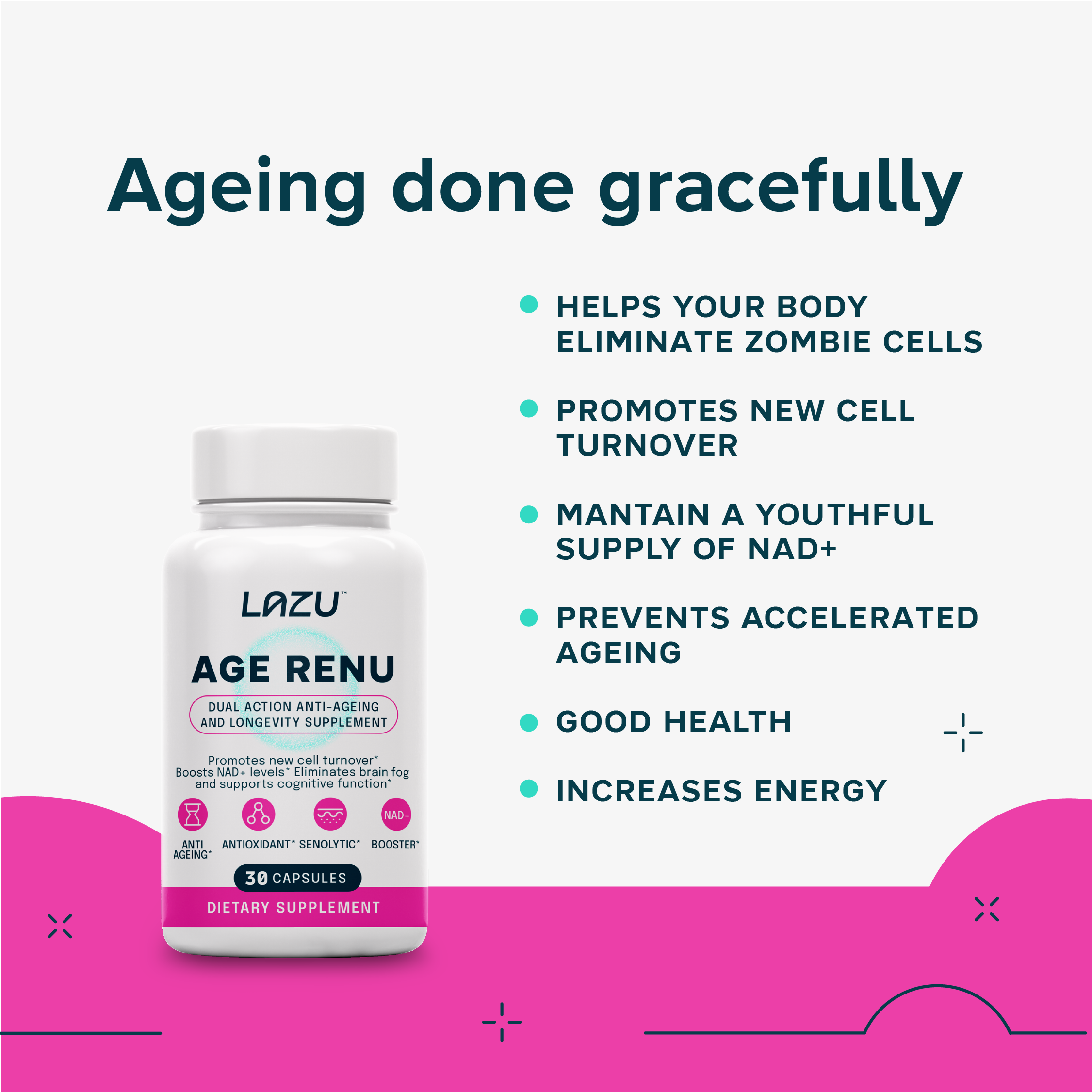 AGE RENU - Anti-Aging & Longevity Supplement | NZ-Made
