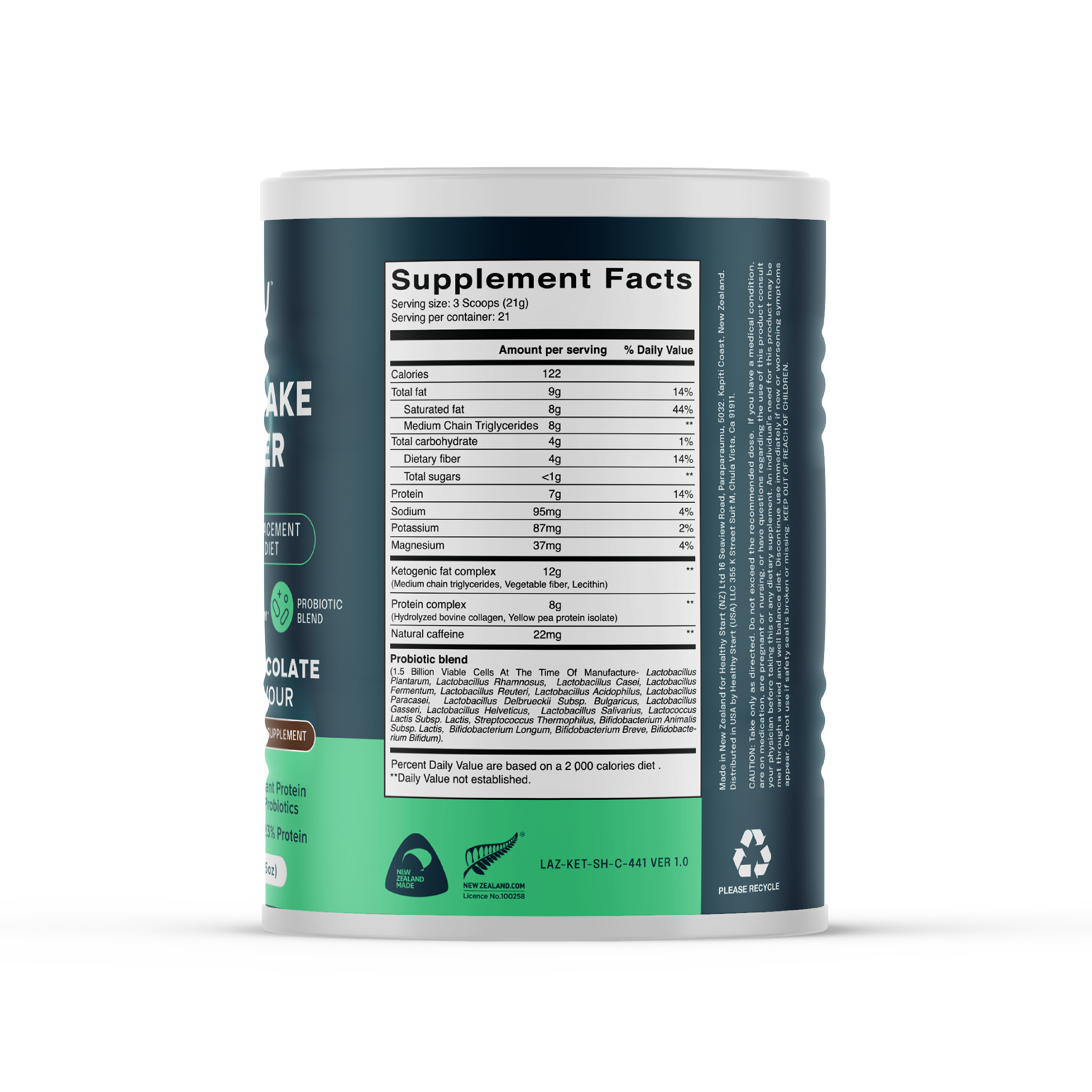 KETO SHAKE - Meal Replacement for Ketogenic Diets | NZ-Made