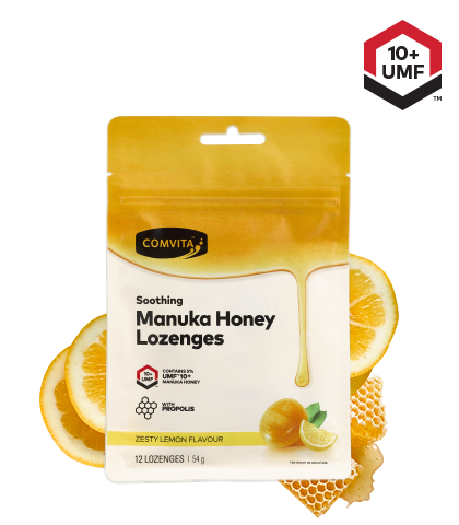 Comvita Manuka Honey Lozenges Lemon 12s Small Bag