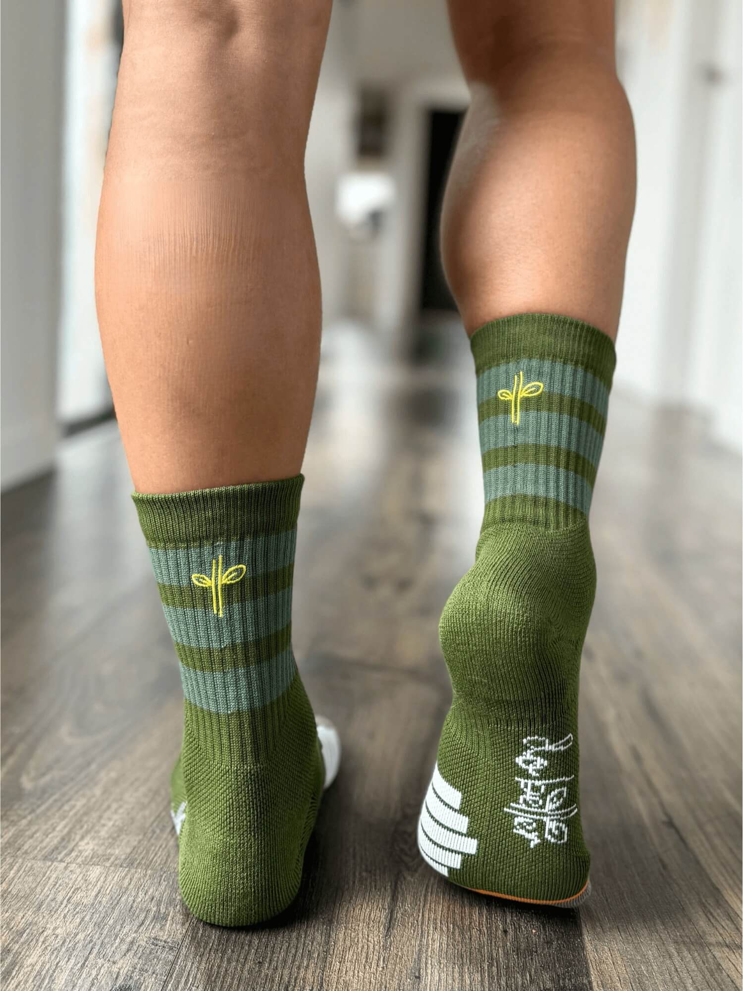 Organic Cotton Luxe Crew Sock - Forest (Imperfect)