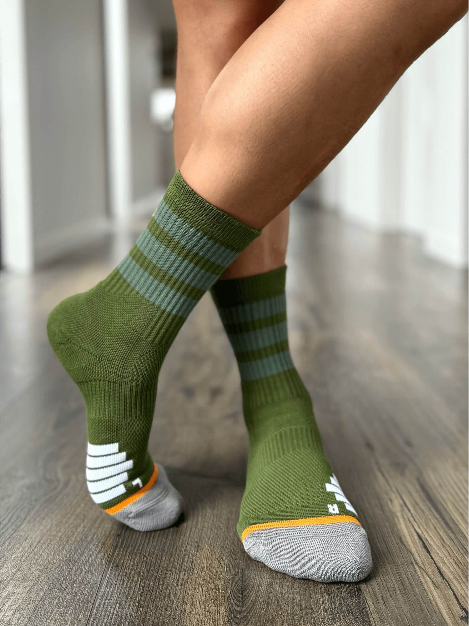 Organic Cotton Luxe Crew Sock - Forest (Imperfect)