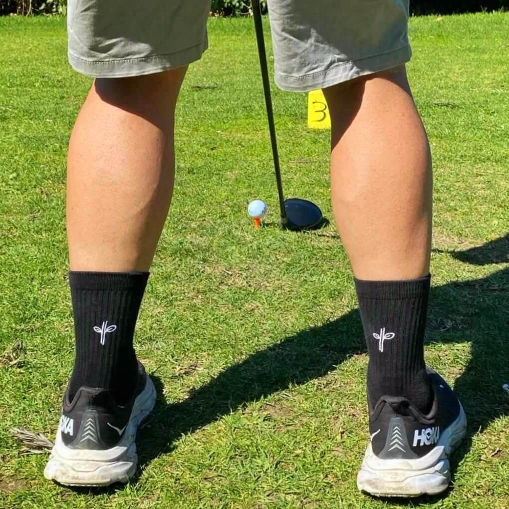 Organic Cotton Luxe Crew Sock - Stealth Black