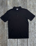 Men's Polo - 100% Merino Wool, Black - BraveBearFit