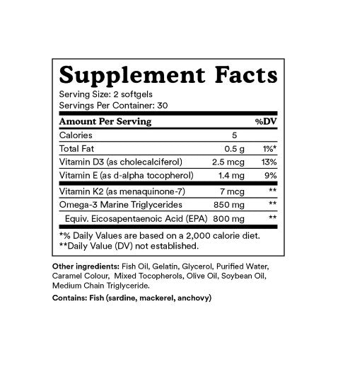 MitoQ +EPA Omega3 60 softgels - BraveBearFit