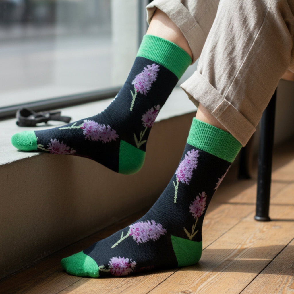 Save the Orchid Bamboo Socks - BraveBearFit