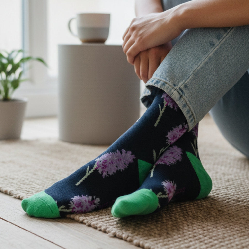 Save the Orchid Bamboo Socks - BraveBearFit