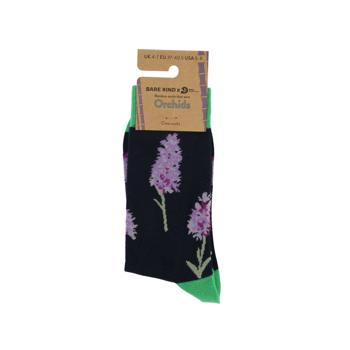 Save the Orchid Bamboo Socks - BraveBearFit