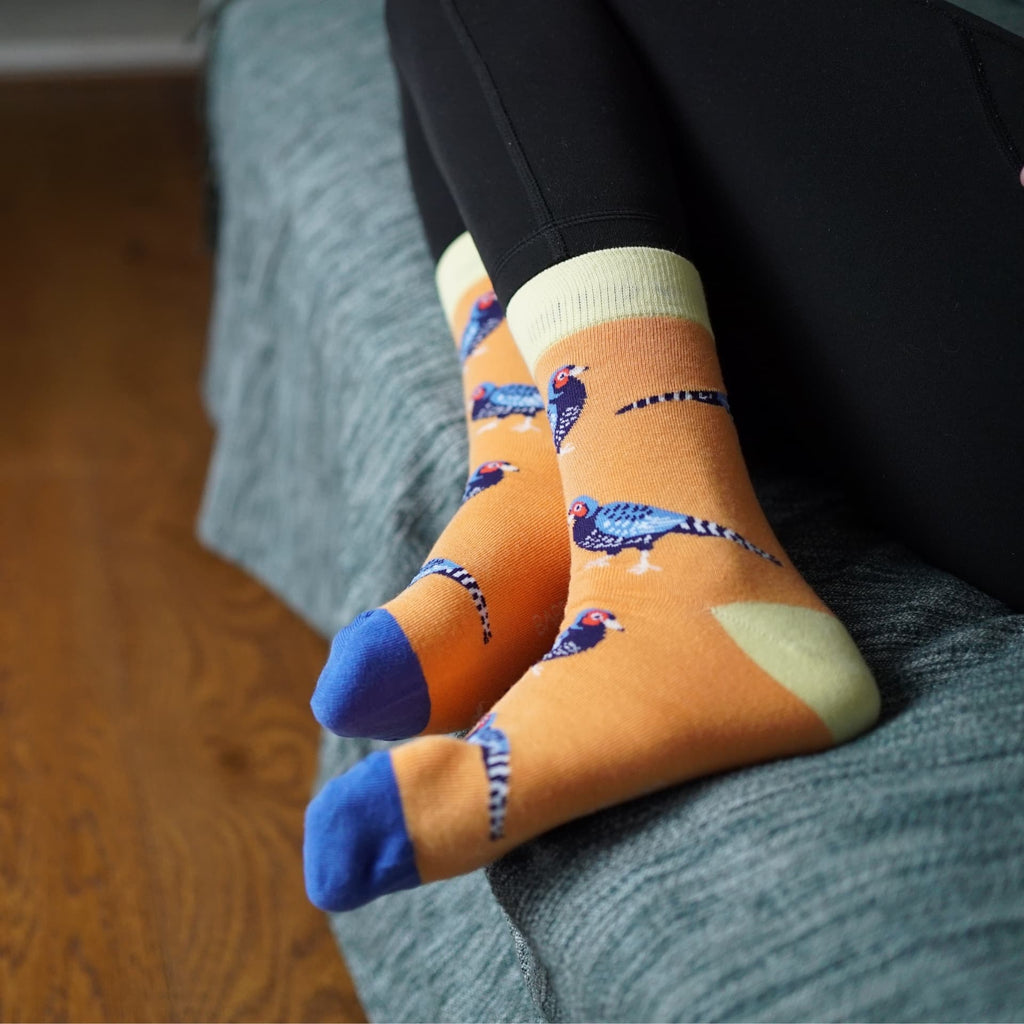 Save the Pheasant Bamboo Socks