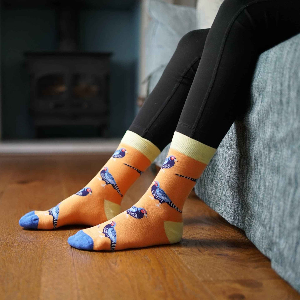 Save the Pheasant Bamboo Socks