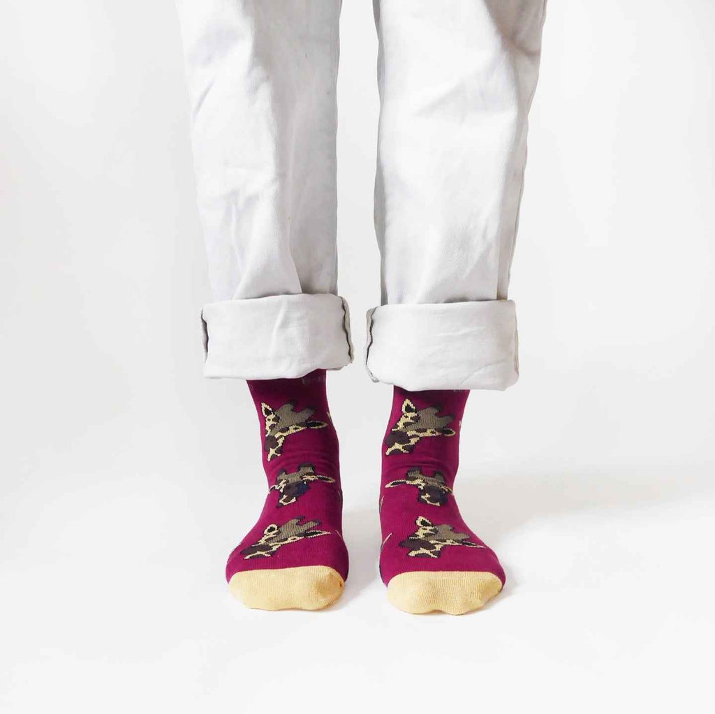 Save the Giraffes Bamboo Socks