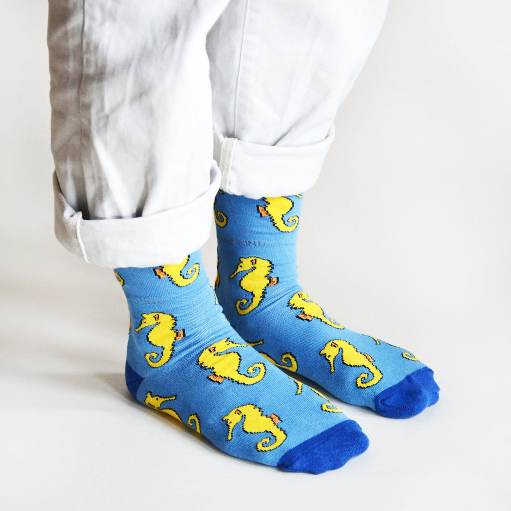Save the Seahorses Bamboo Socks - BraveBearFit