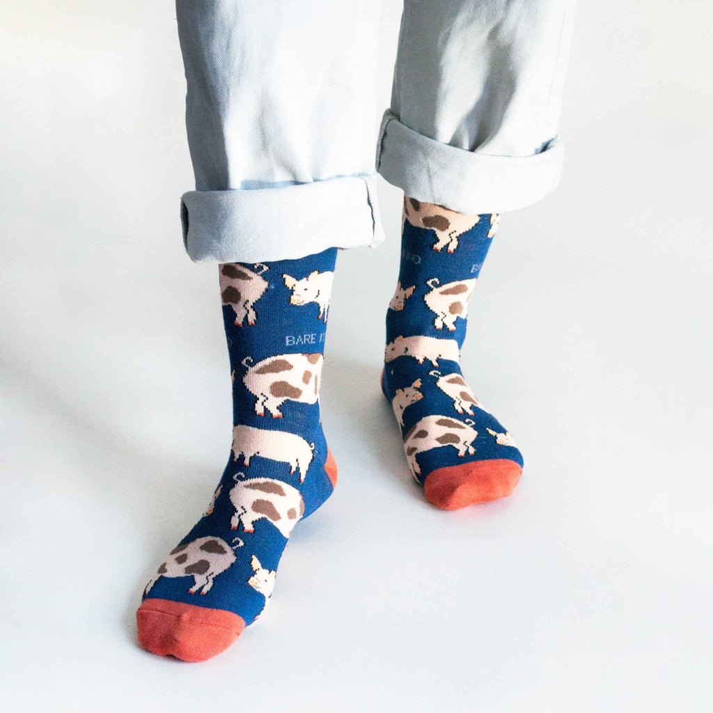 Save the Pigs Bamboo Socks