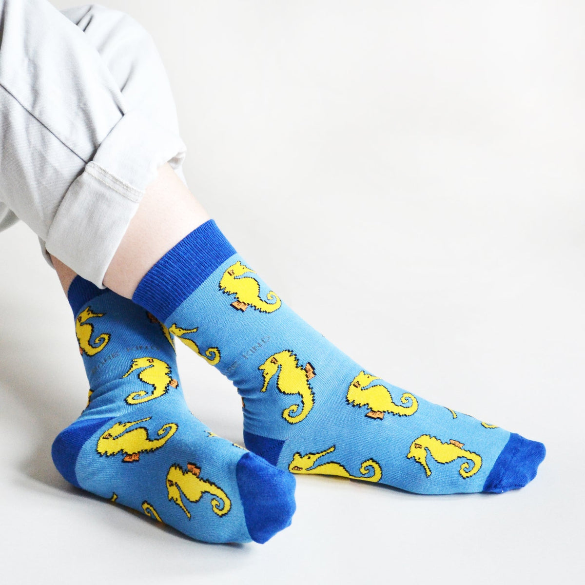 Save the Seahorses Bamboo Socks - BraveBearFit