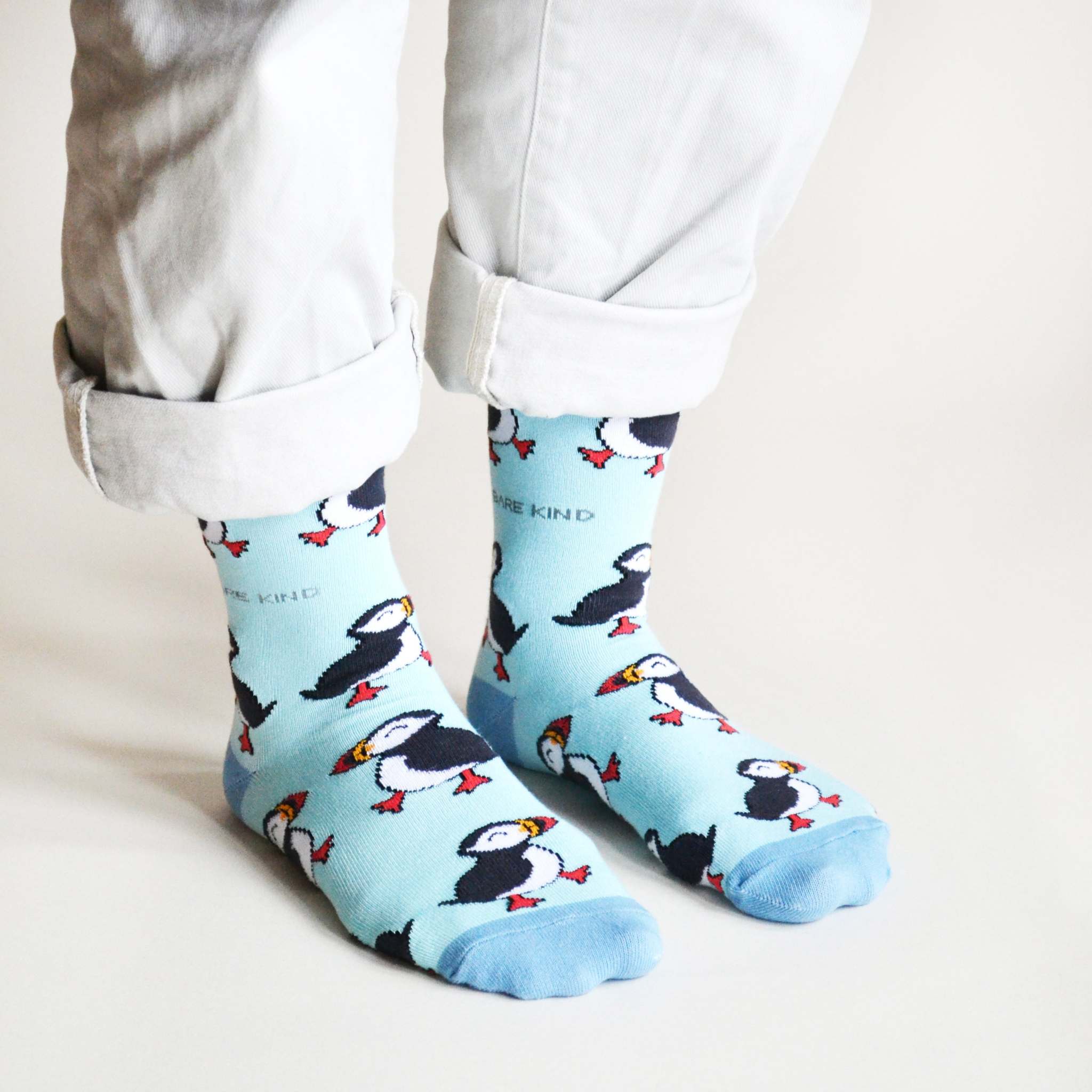 Save the Puffins Bamboo Socks