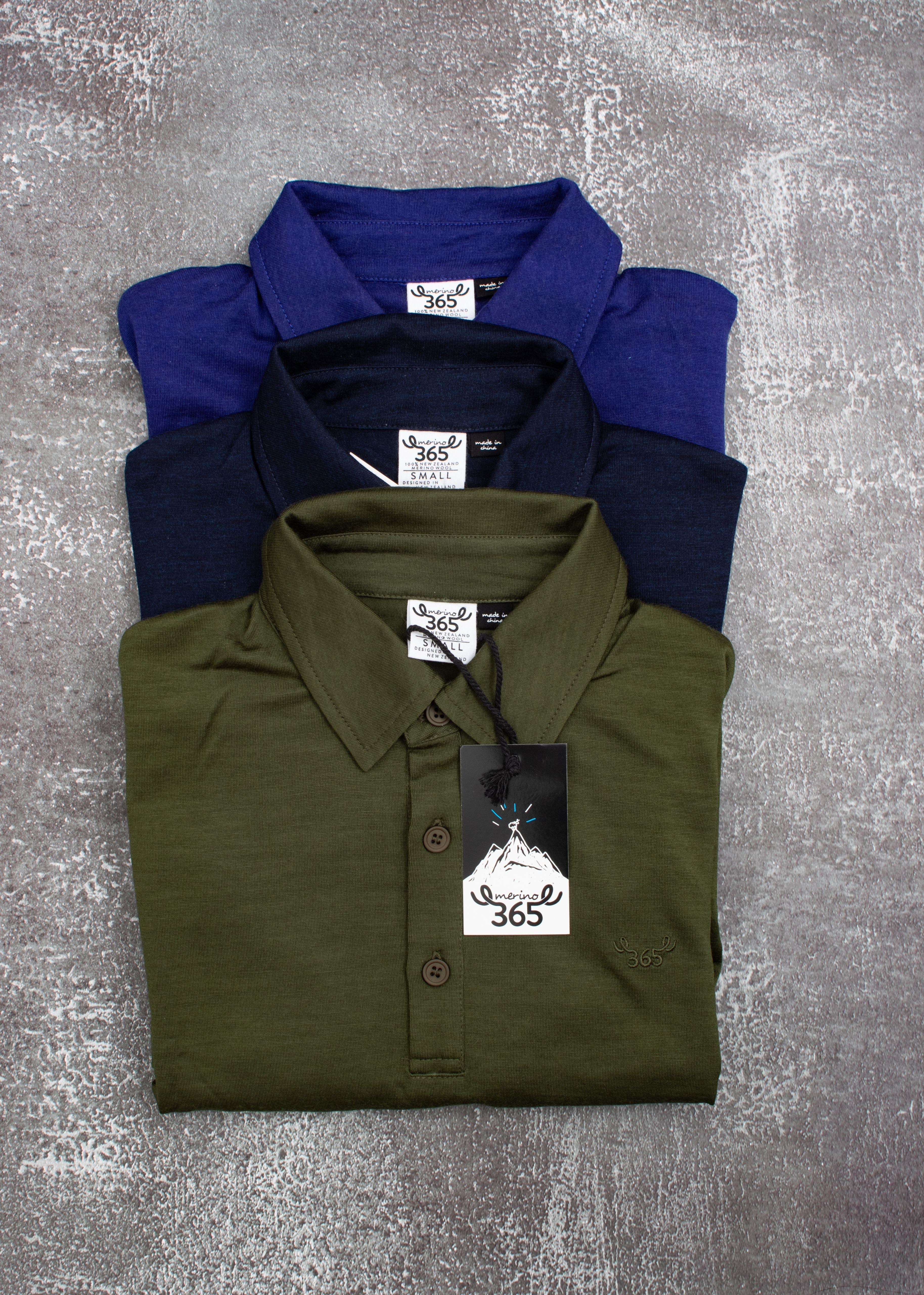 Men's Polo - 100% Merino Wool, Black