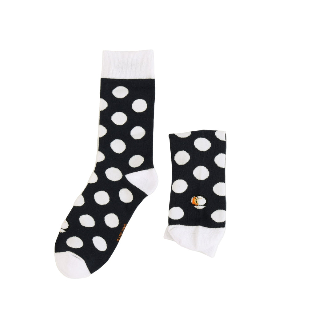 Save the Polka Dot Puffin Bamboo Socks - BraveBearFit
