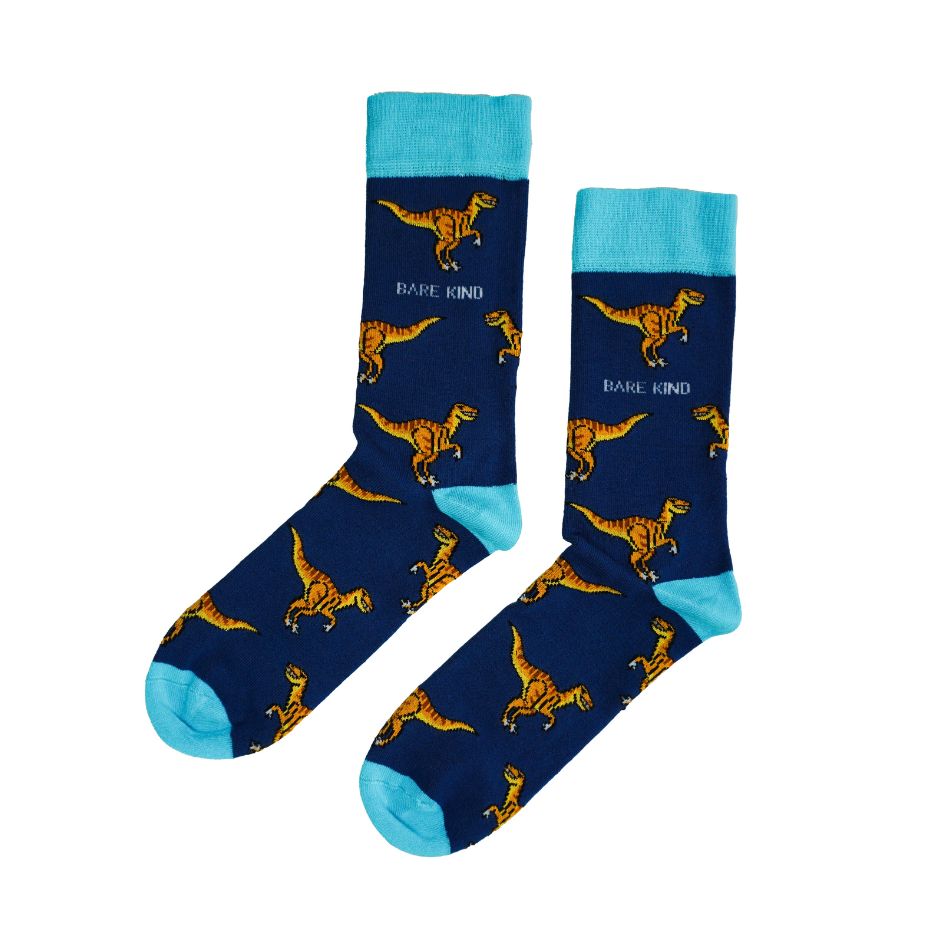 Save the Velociraptors Bamboo Socks