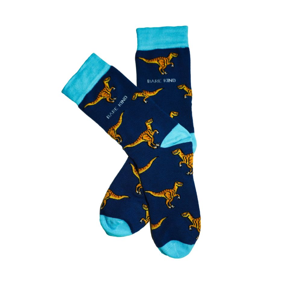 Save the Velociraptors Bamboo Socks