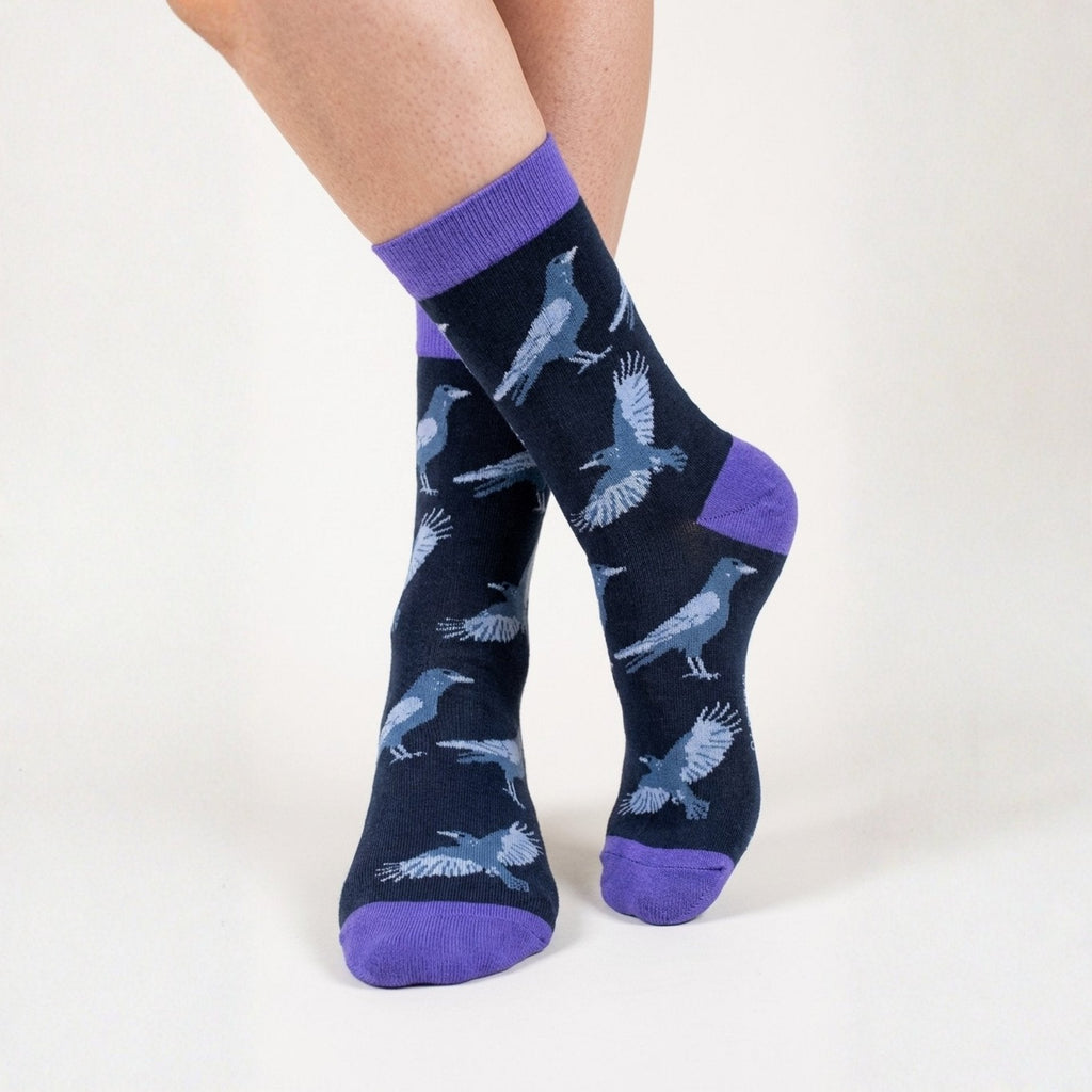 Save the Raven Bamboo Socks - BraveBearFit