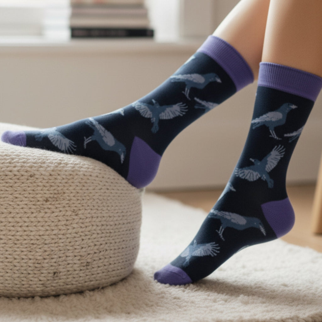 Save the Raven Bamboo Socks - BraveBearFit