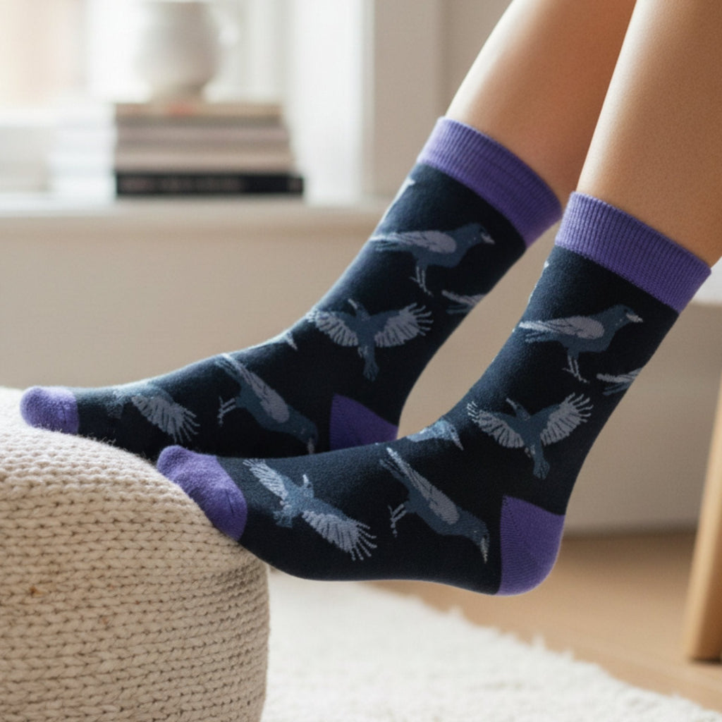 Save the Raven Bamboo Socks - BraveBearFit