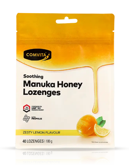 Comvita Manuka Honey Lozenges Lemon 40s Medium Bag