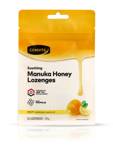 Comvita Manuka Honey Lozenges Lemon 12s Small Bag
