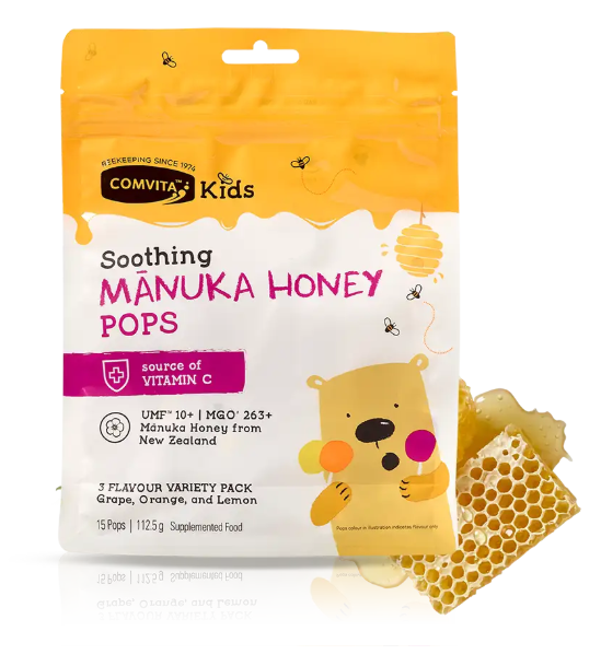 Comvita Kids Pops Three Flavours 15s (2028.06)