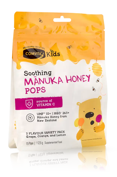 Comvita Kids Pops Three Flavours 15s (2028.06)