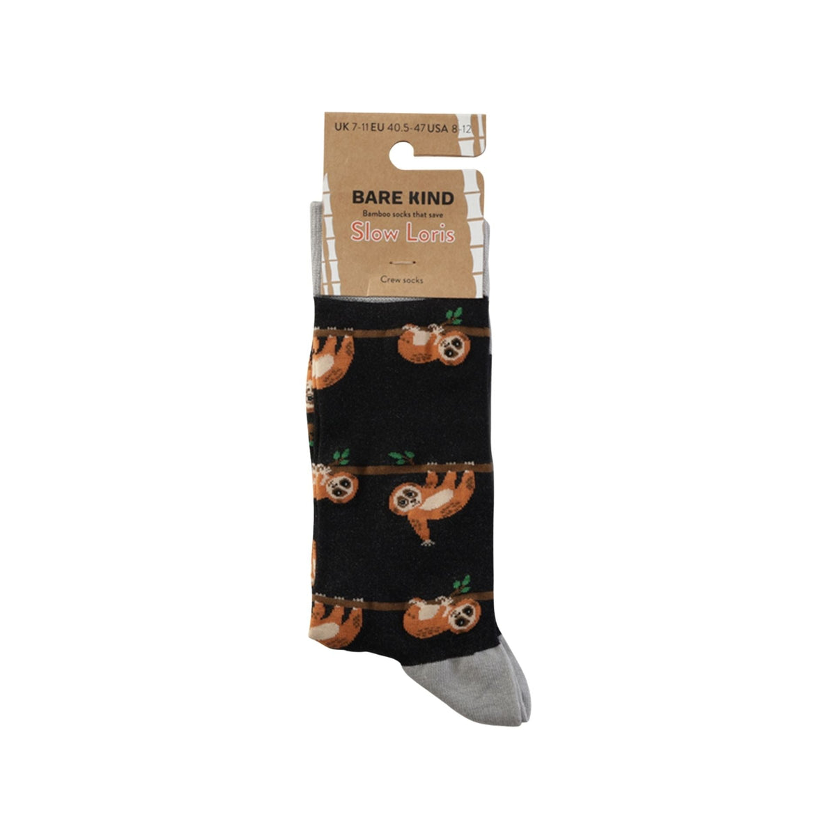 Save the Slow Loris Bamboo Socks - BraveBearFit