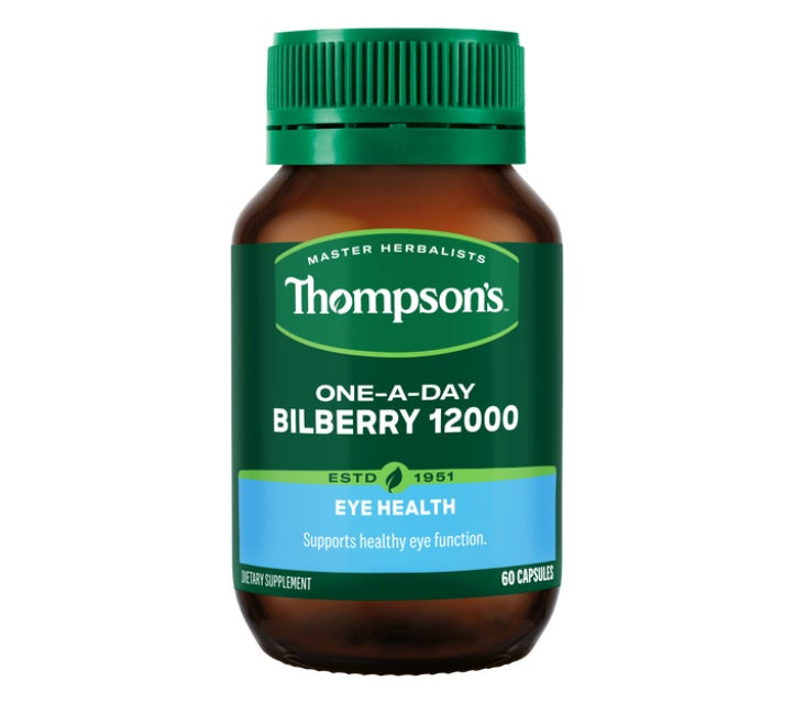 Thompson‘s Bilberry 12000 60 Capsules (2027.09)