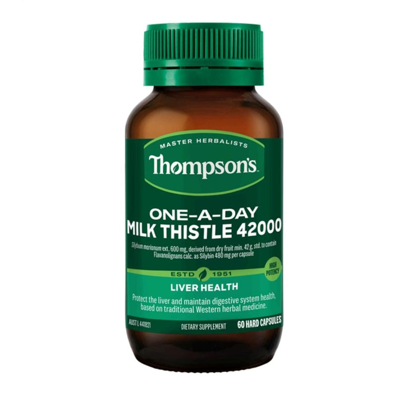 Thompson‘s Milk Thistle 42000mg 60 Caps (2027.11)