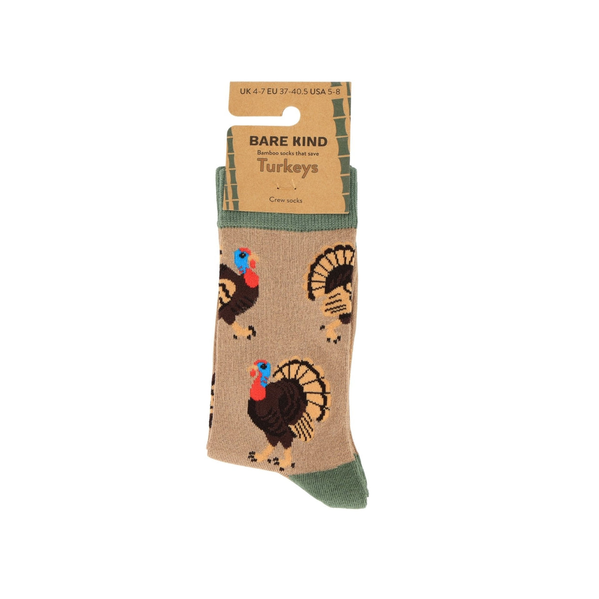 Save the Turkey Bamboo Socks - BraveBearFit