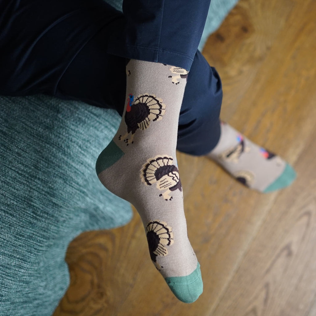 Save the Turkey Bamboo Socks - BraveBearFit