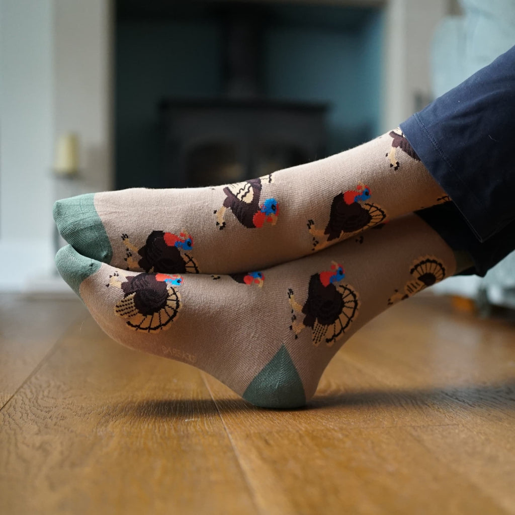 Save the Turkey Bamboo Socks - BraveBearFit