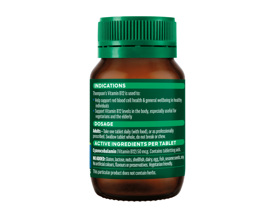Thompson‘s Vitamin B12 DR 50mcg 100s (2027.10)