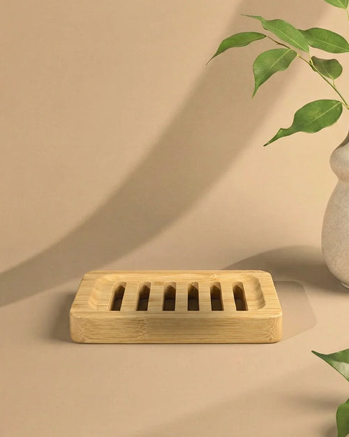 Bamboo Soap Draining Dish - BraveBearFit