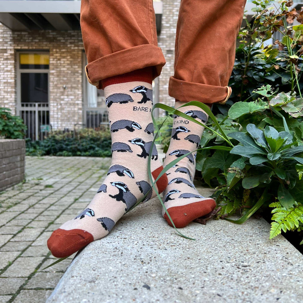Save the Badgers Bamboo Socks - BraveBearFit