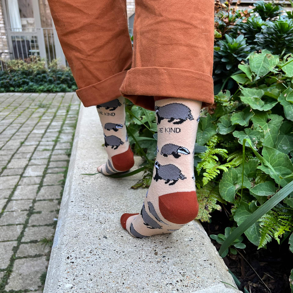 Save the Badgers Bamboo Socks - BraveBearFit