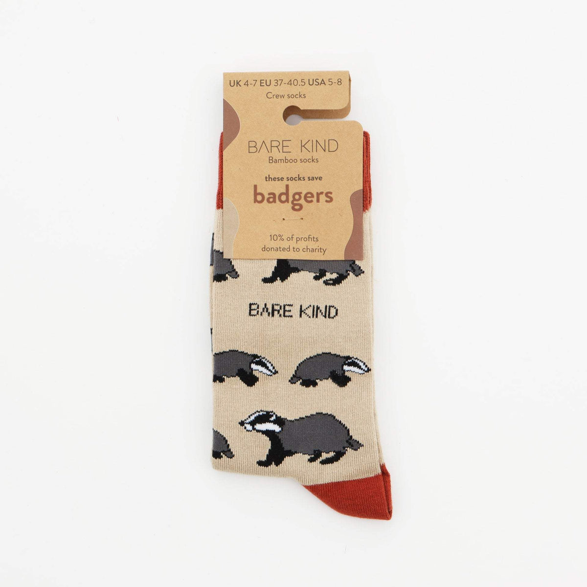 Save the Badgers Bamboo Socks - BraveBearFit