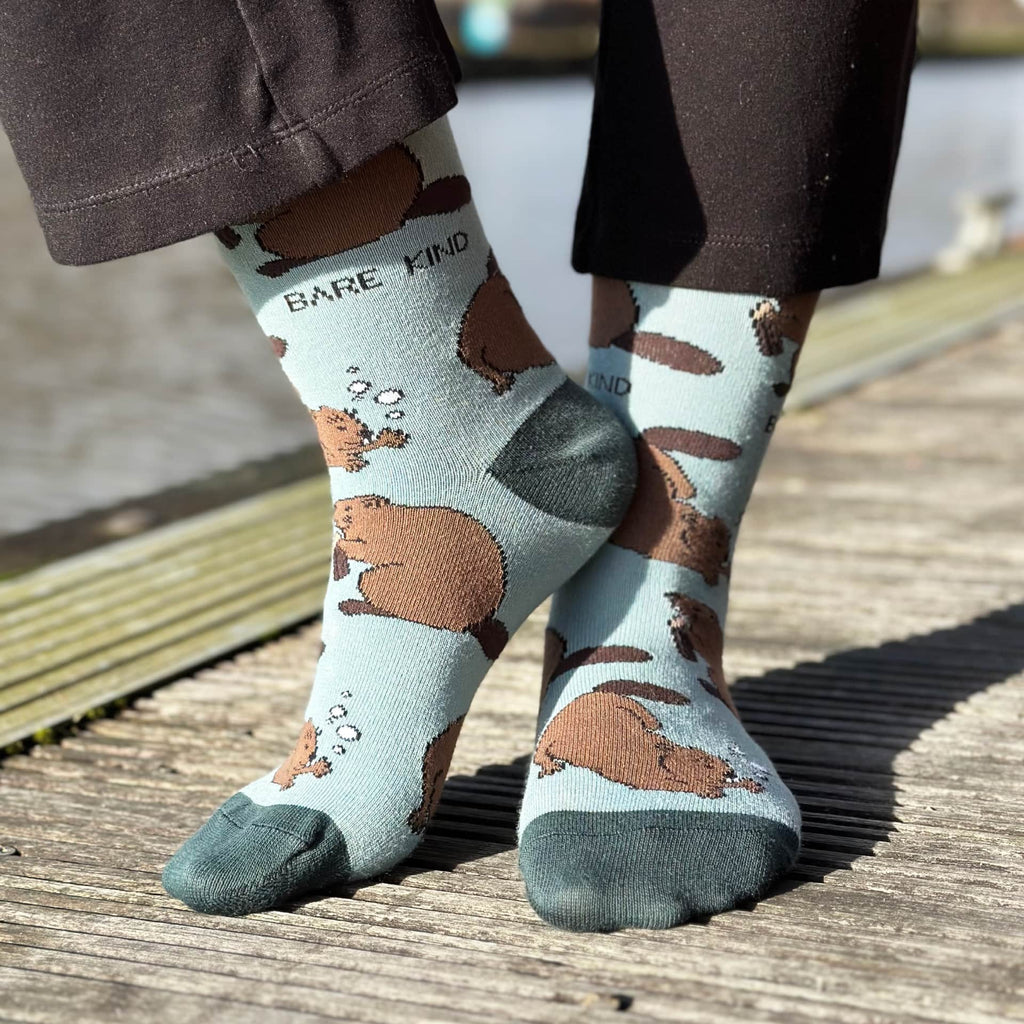 Save the Beavers Bamboo Socks
