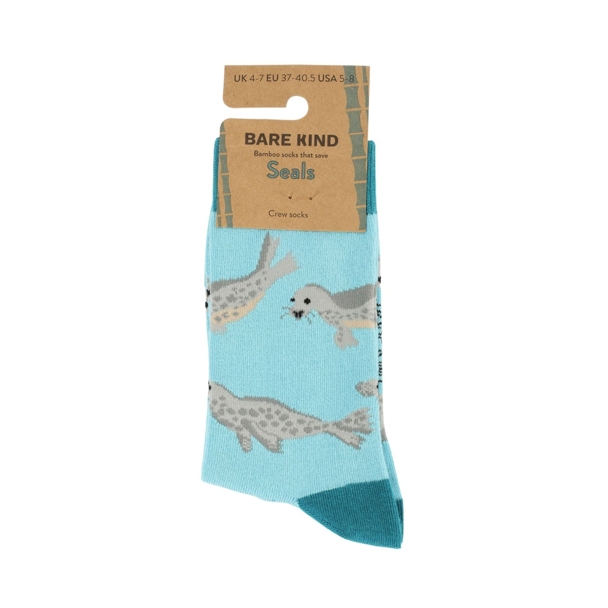 Save the Blue Seals Bamboo Socks - BraveBearFit