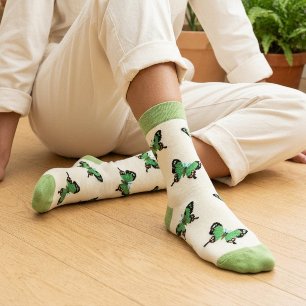 Save the Butterfly Bamboo Socks - BraveBearFit