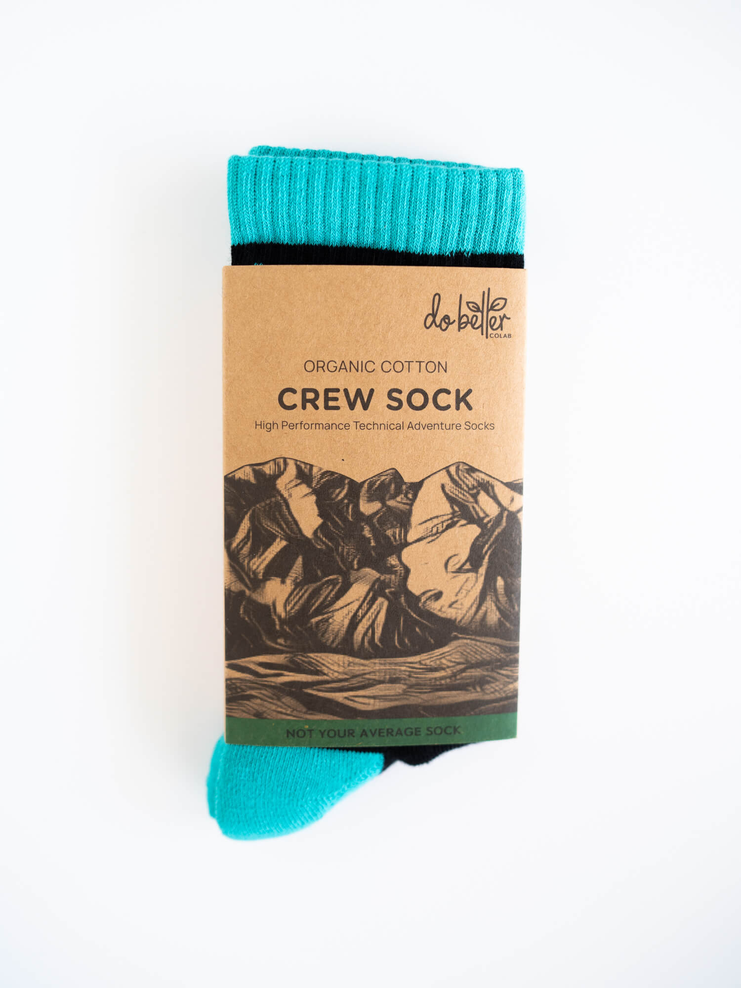 Organic Cotton Lite Crew Sock - Chevron Strike