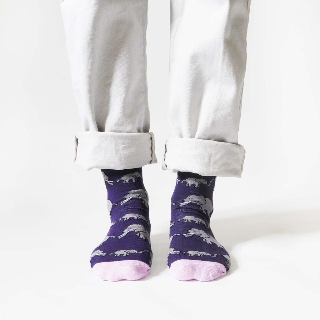 Save the Elephants Bamboo Socks